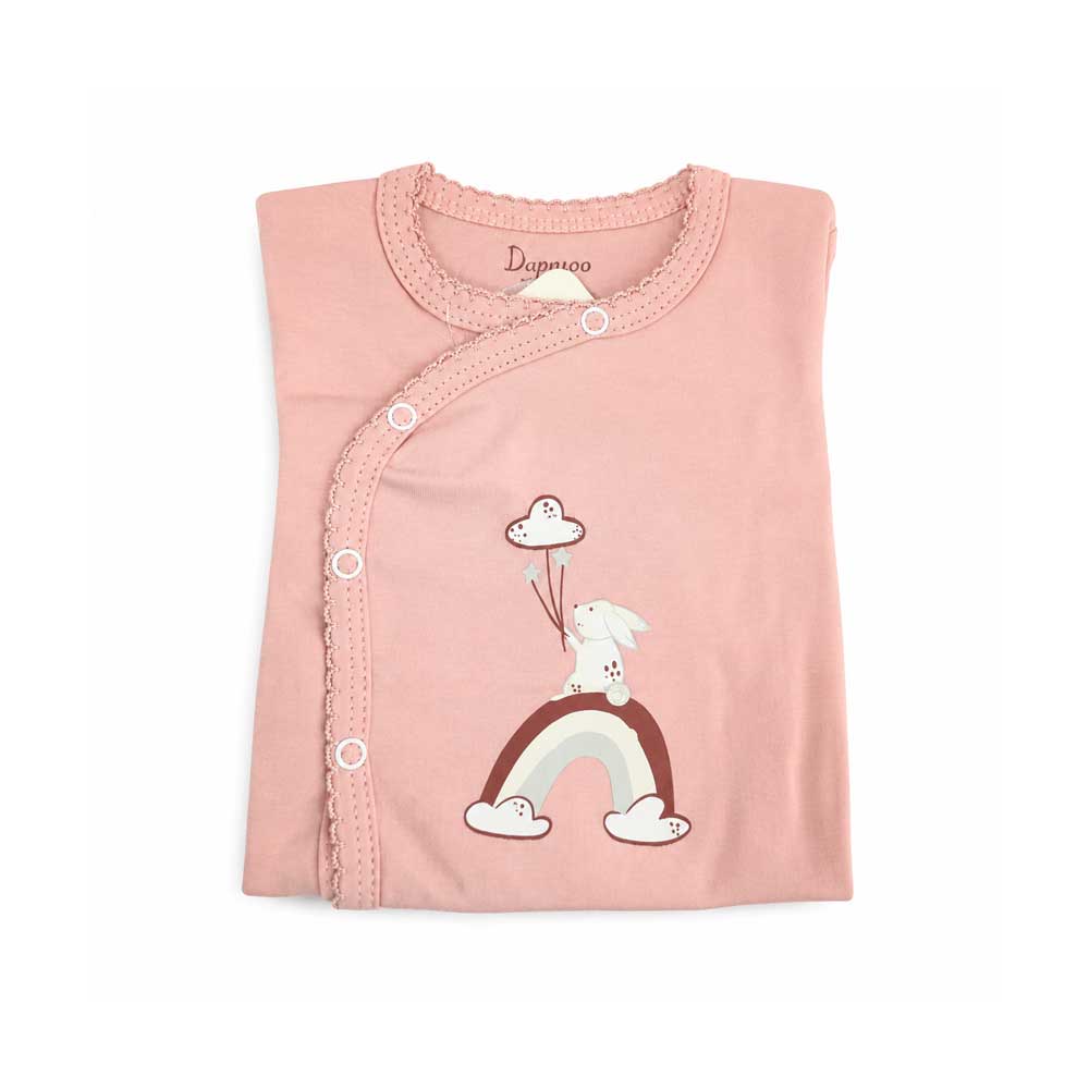 5-piece baby girl set with rabbit design, Danaloo brand ست 5 تیکه نوزادی دخترانه طرح خرگوش برند danaloo