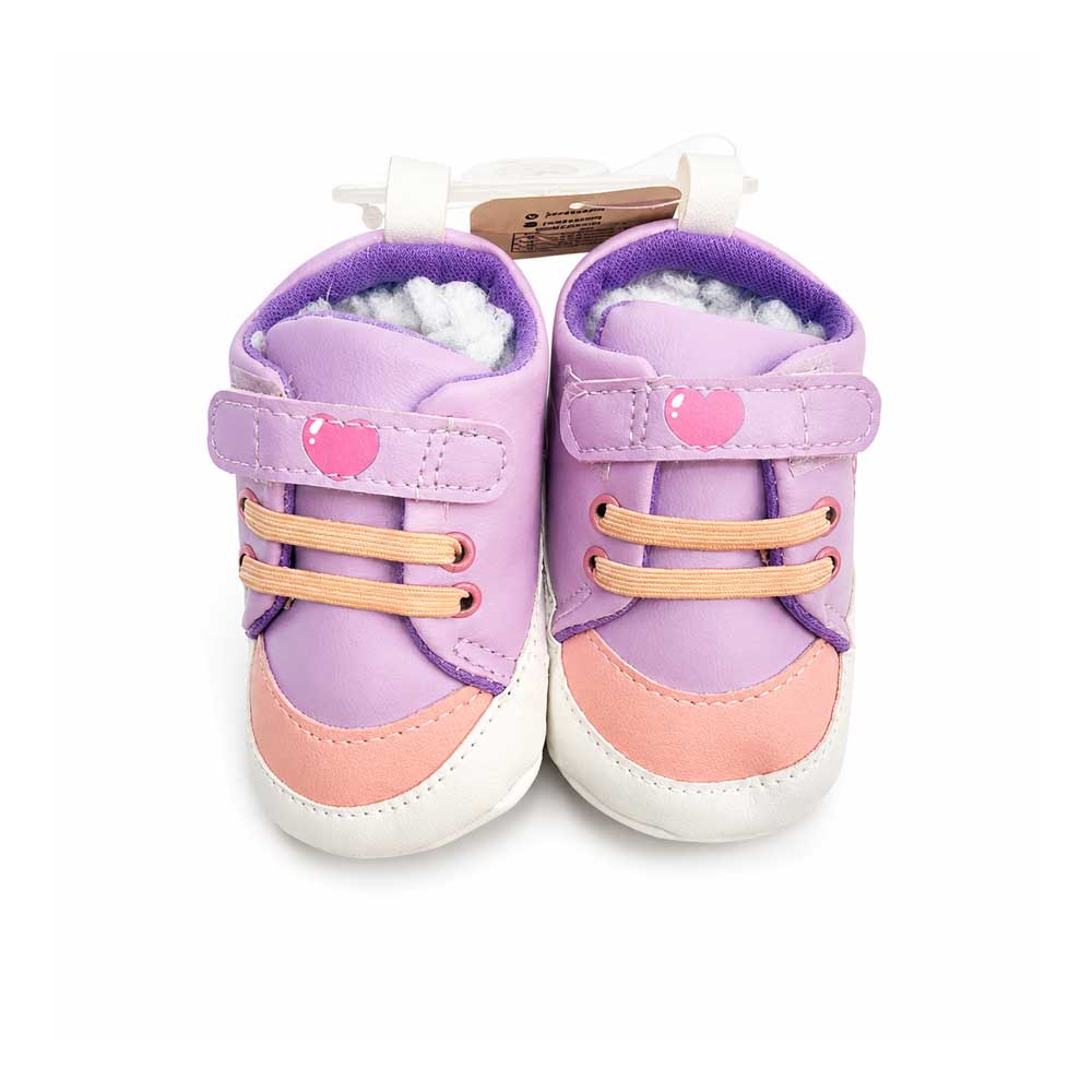 Purple baby girl shoes by Papak brand کفش نوزادی دخترانه بنفش برند papak