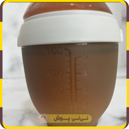 شیشه شیر تمام سیلیکون sheorhe حجم 160 میلی لیتر درپوش دار