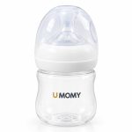 شیشه شیر پروپیلن دهانه عریض 125 میلی مثبت 6 ماه برند UMOMY