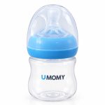 شیشه شیر پروپیلن دهانه عریض 125 میلی مثبت 6 ماه برند UMOMY