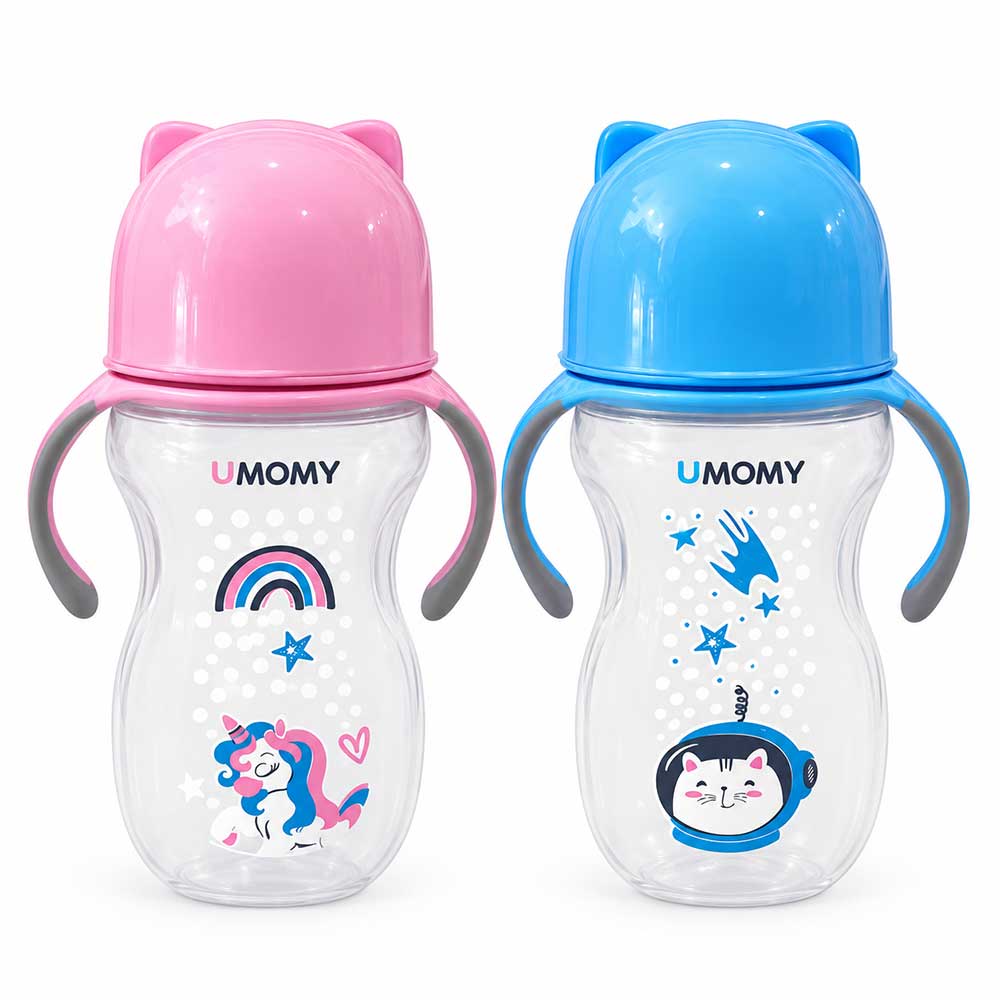 UMOMY brand baby juice bottle with handle (1) بطری آبمیوه خوری دسته دار نوزادی برند UMOMY