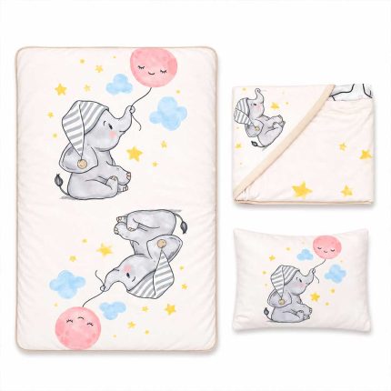 سرویس خواب مسافرتی 3 تکه نوزاد طرح فیل